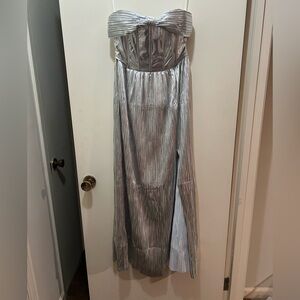 Strapless Metallic Dress